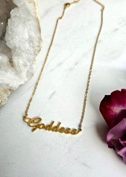 Moon Goddess 18k Gold Plated Goddess Necklace 18k Gold Plated Goddess Necklace
