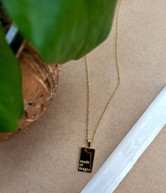 Moon Goddess 18K Gold Plated "Made of Magic" Pendant 18K Gold Plated "Made of Magic" Pendant