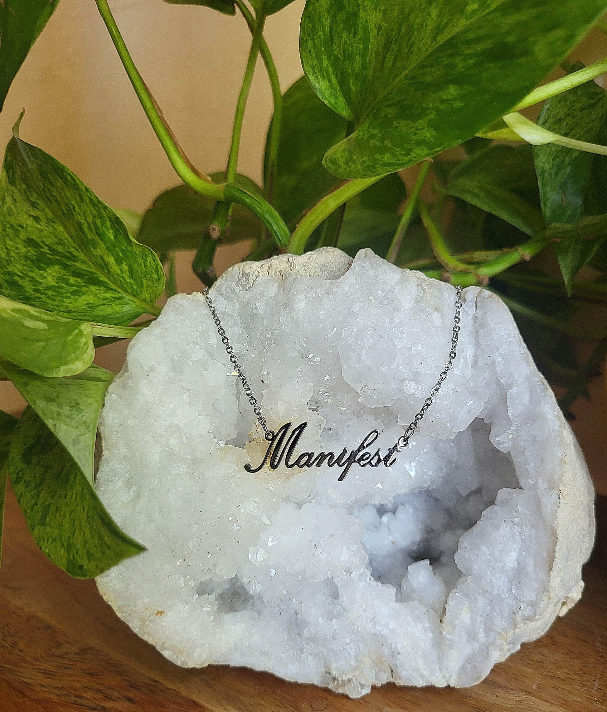 Moon Goddess Manifest That Shit Necklace Manifest That Shit Necklace