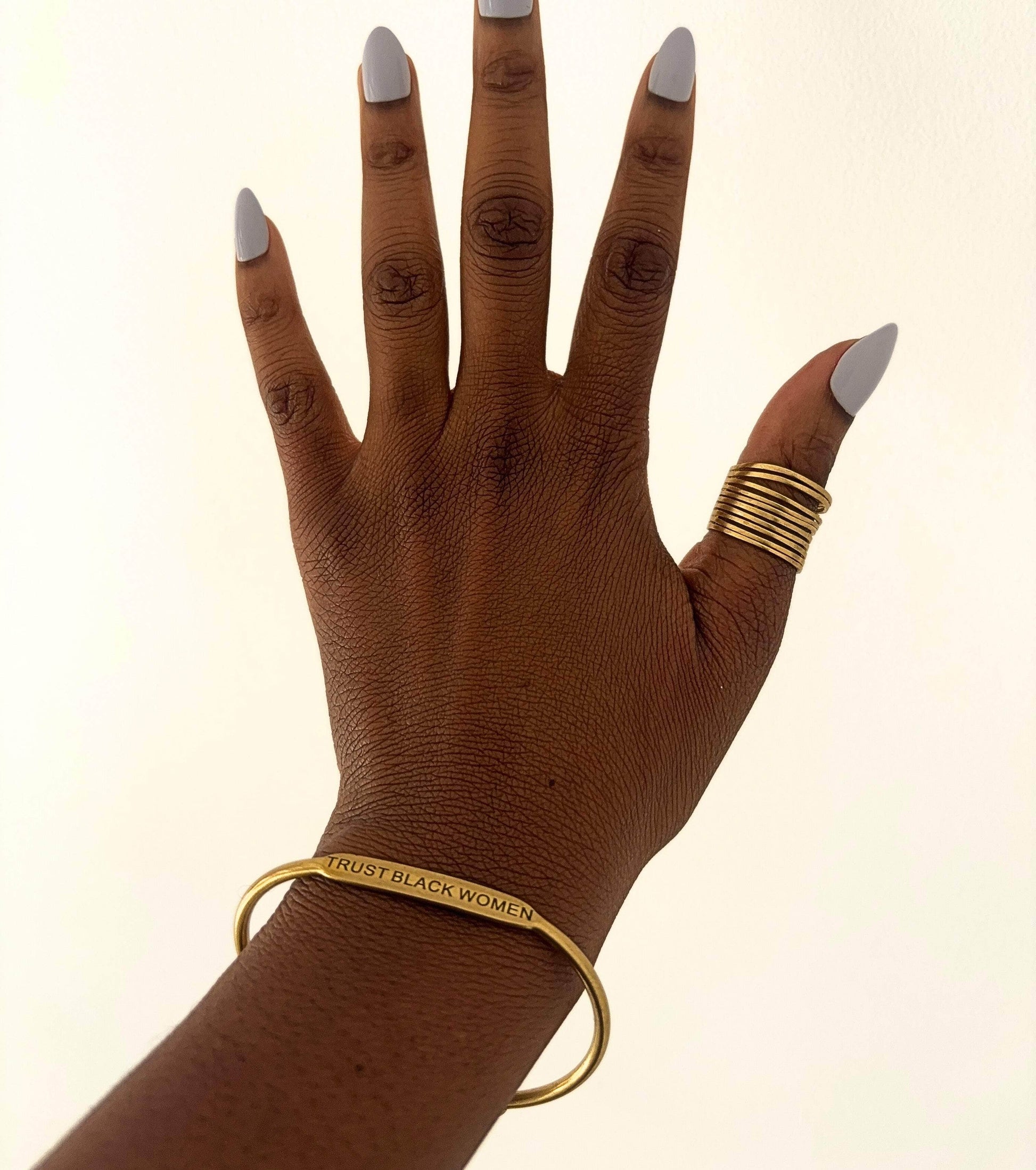 Moon Goddess "Trust Black Women" Brass Bangle "Trust Black Women" Brass Bangle