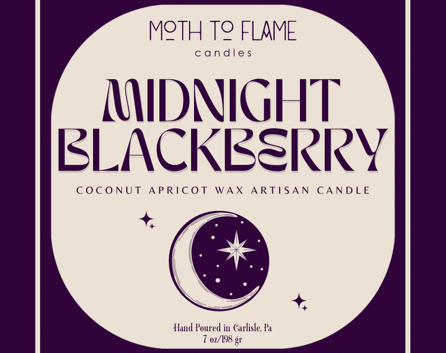 Moth to Flame Candles Candle Midnight Blackberry – 7 oz Candle Midnight Blackberry – 7 oz Candle