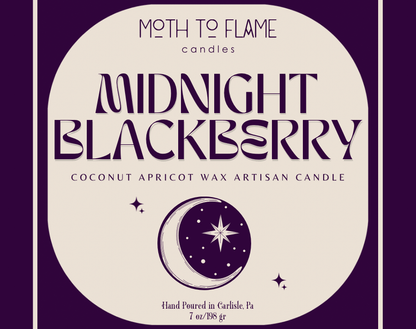 Moth to Flame Candles Candle Midnight Blackberry – 7 oz Candle Midnight Blackberry – 7 oz Candle