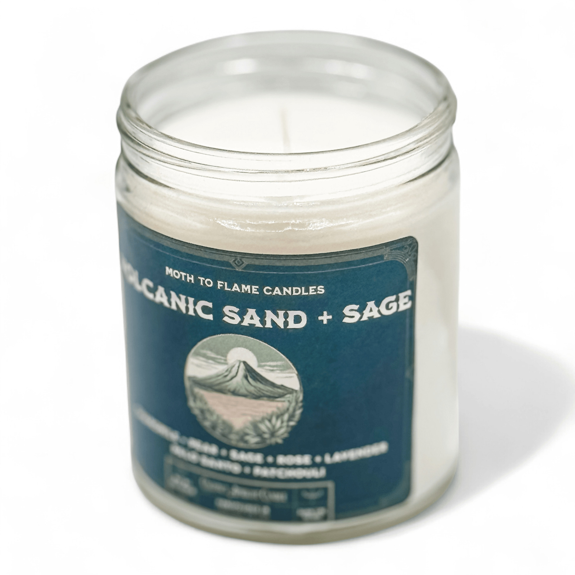 Moth to Flame Candles Candles Volcanic Sand + Sage - 7 oz candle Volcanic Sand + Sage - 7 oz candle