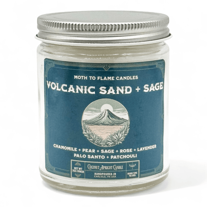 Moth to Flame Candles Candles Volcanic Sand + Sage - 7 oz candle Volcanic Sand + Sage - 7 oz candle