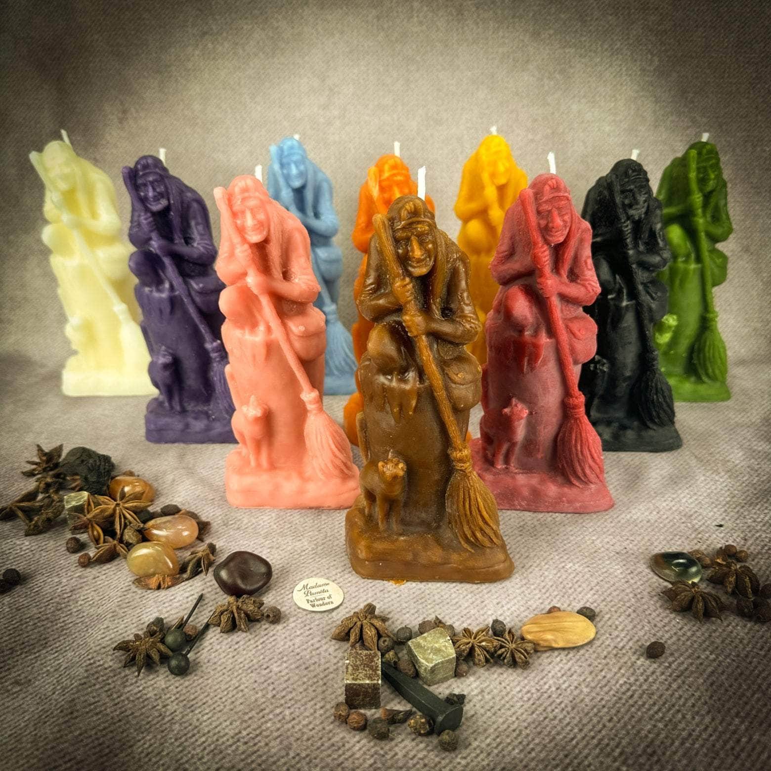 Parlour of Wonders Beeswax Baba Yaga Spell Candle Beeswax Baba Yaga Spell Candle
