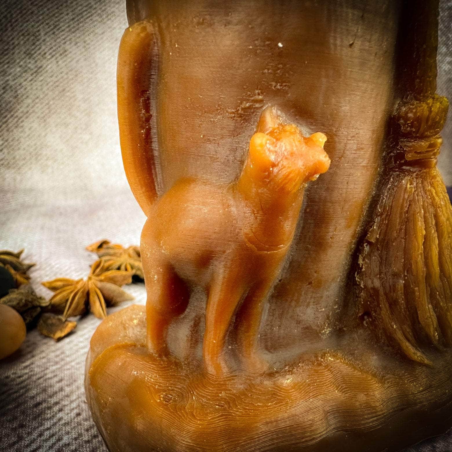 Parlour of Wonders Beeswax Baba Yaga Spell Candle Beeswax Baba Yaga Spell Candle