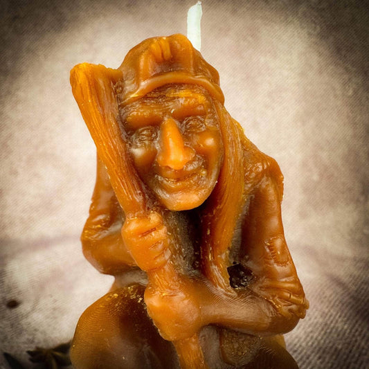 Parlour of Wonders Beeswax Baba Yaga Spell Candle Beeswax Baba Yaga Spell Candle