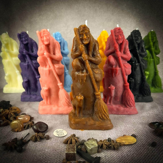 Parlour of Wonders Beeswax Baba Yaga Spell Candle Beeswax Baba Yaga Spell Candle