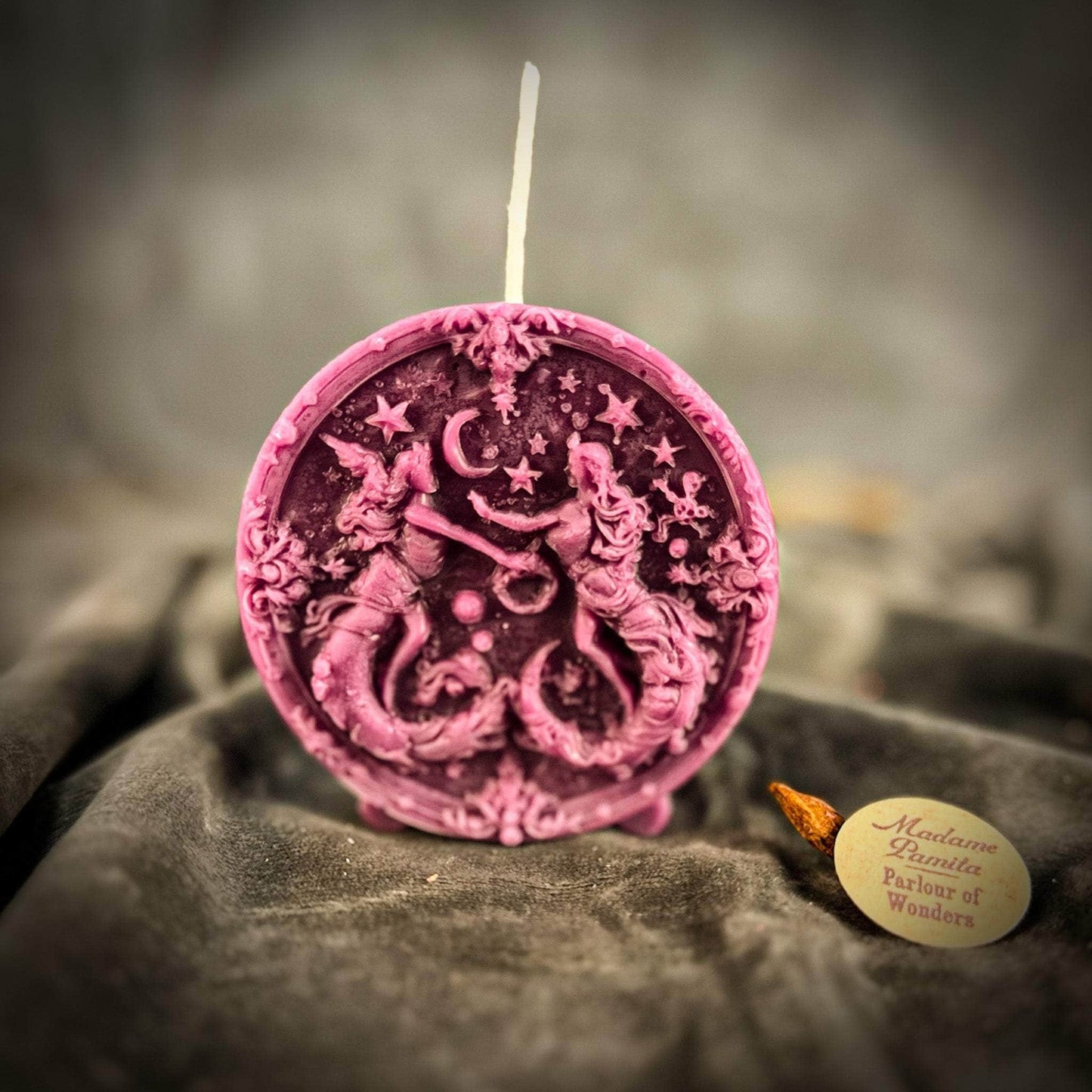 Parlour of Wonders Beeswax Candle Purple (Power) Beeswax Gemini Twins Zodiac Spell Candle Beeswax Gemini Twins Zodiac Spell Candle