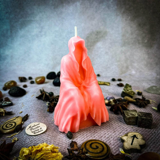 Parlour of Wonders Pink (Romance) Beeswax Seer Spirit Spell Candle Beeswax Seer Spirit Spell Candle