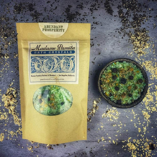 Parlour of Wonders Small (1 bath) Abundant Prosperity Bath Crystals Abundant Prosperity Bath Crystals