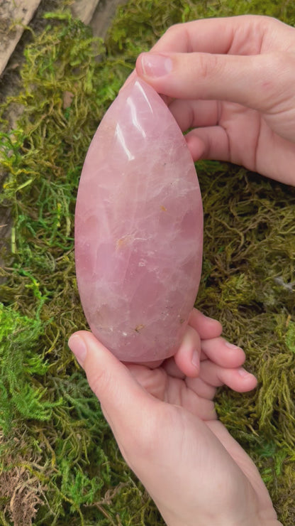 Rose Quartz Flame 3"