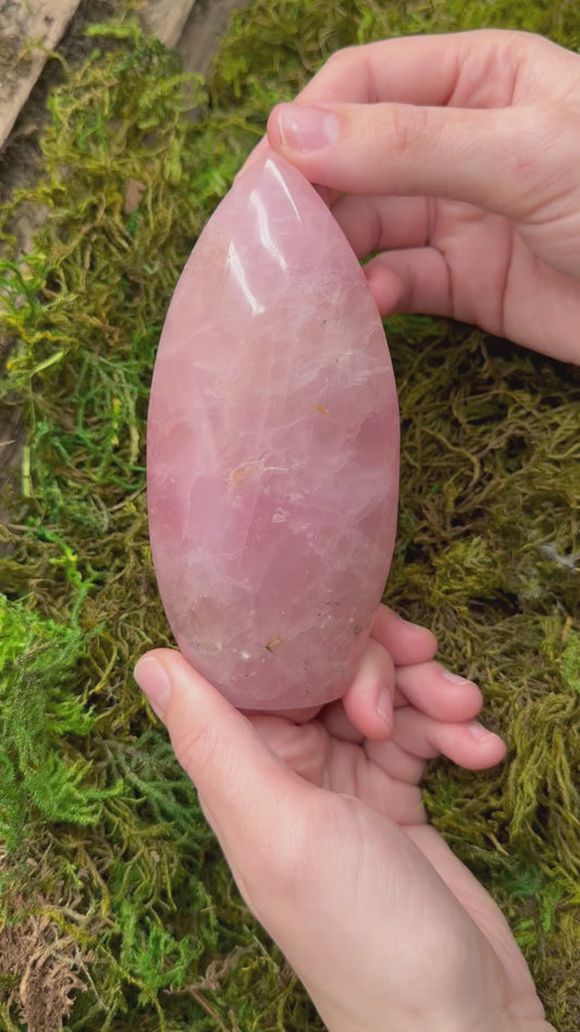 Rose Quartz Flame 3"
