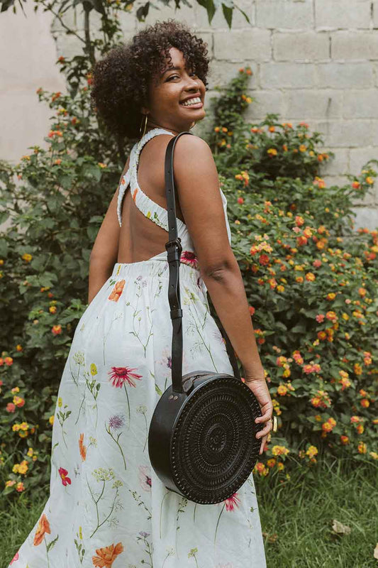 Purse & Clutch Handbags Black Embossed Circle Crossbody Embossed Circle Crossbody