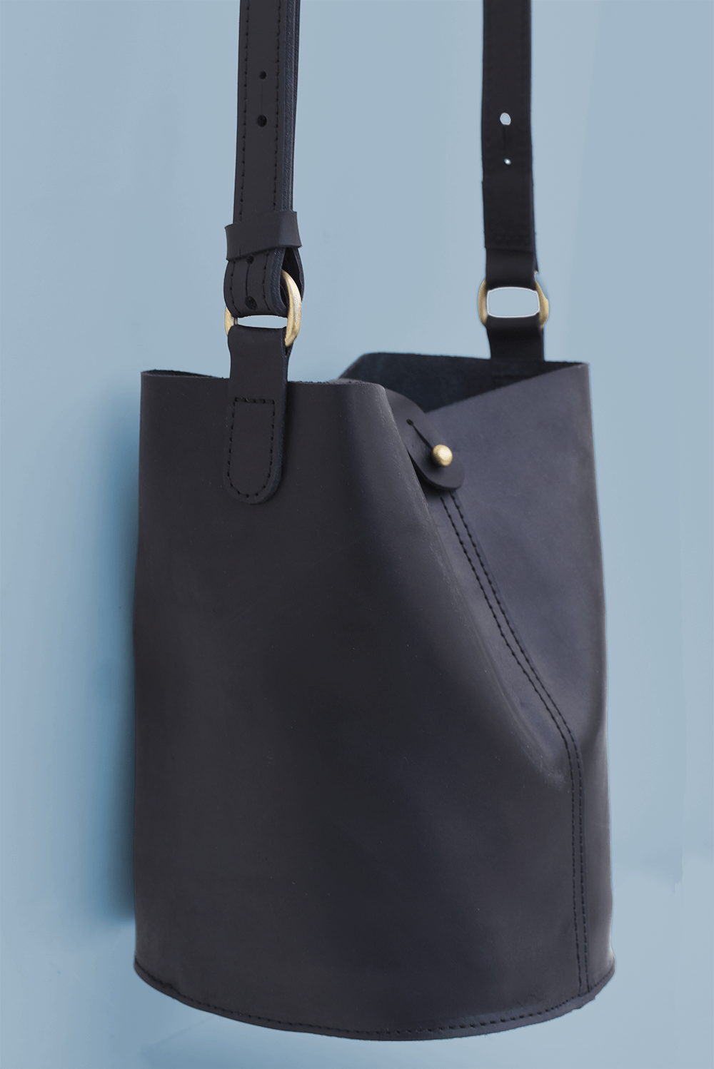 Purse & Clutch Handbags Ink Black Bucket Bag Bucket Bag