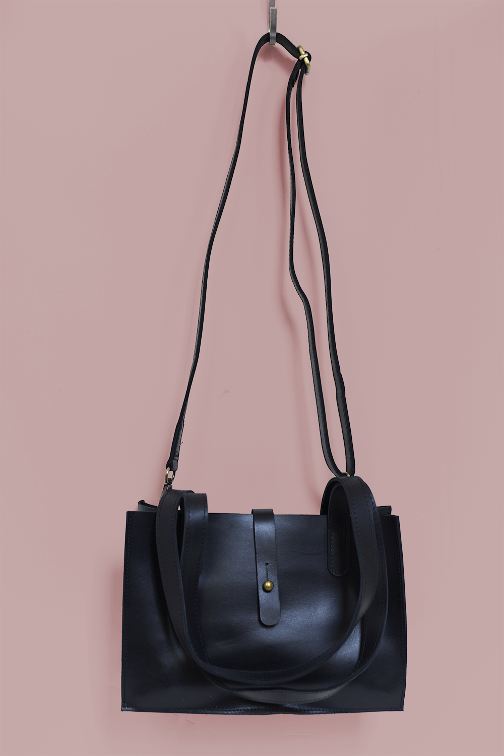 Purse & Clutch Handbags Ink Black Convertible Midsized Handbag Convertible Midsized Handbag