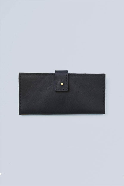 Purse & Clutch Handbags, Wallets & Cases Matte Black Leather Wallet Leather Wallet