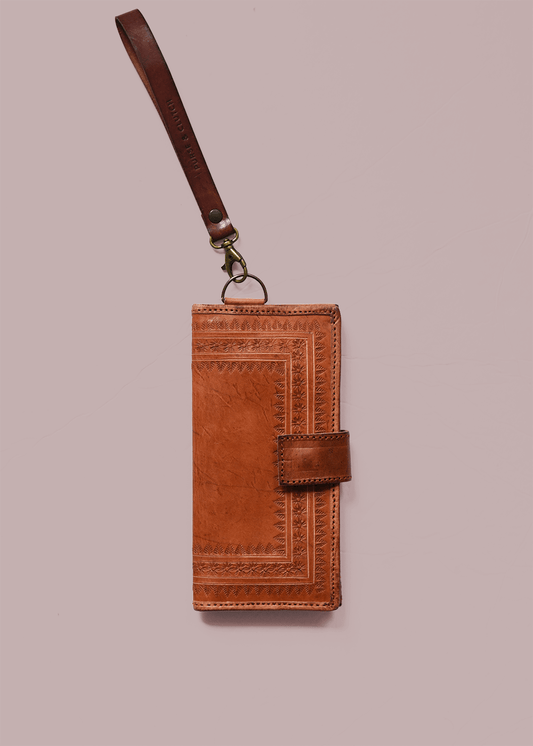 Purse & Clutch Handbags, Wallets & Cases Russet Brown Embossed Wallet Wristlet Embossed Wallet Wristlet