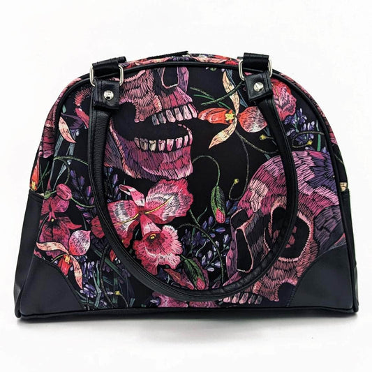 The Original Underground Purse Skulls and Flowers Purse Skulls and Flowers Purse