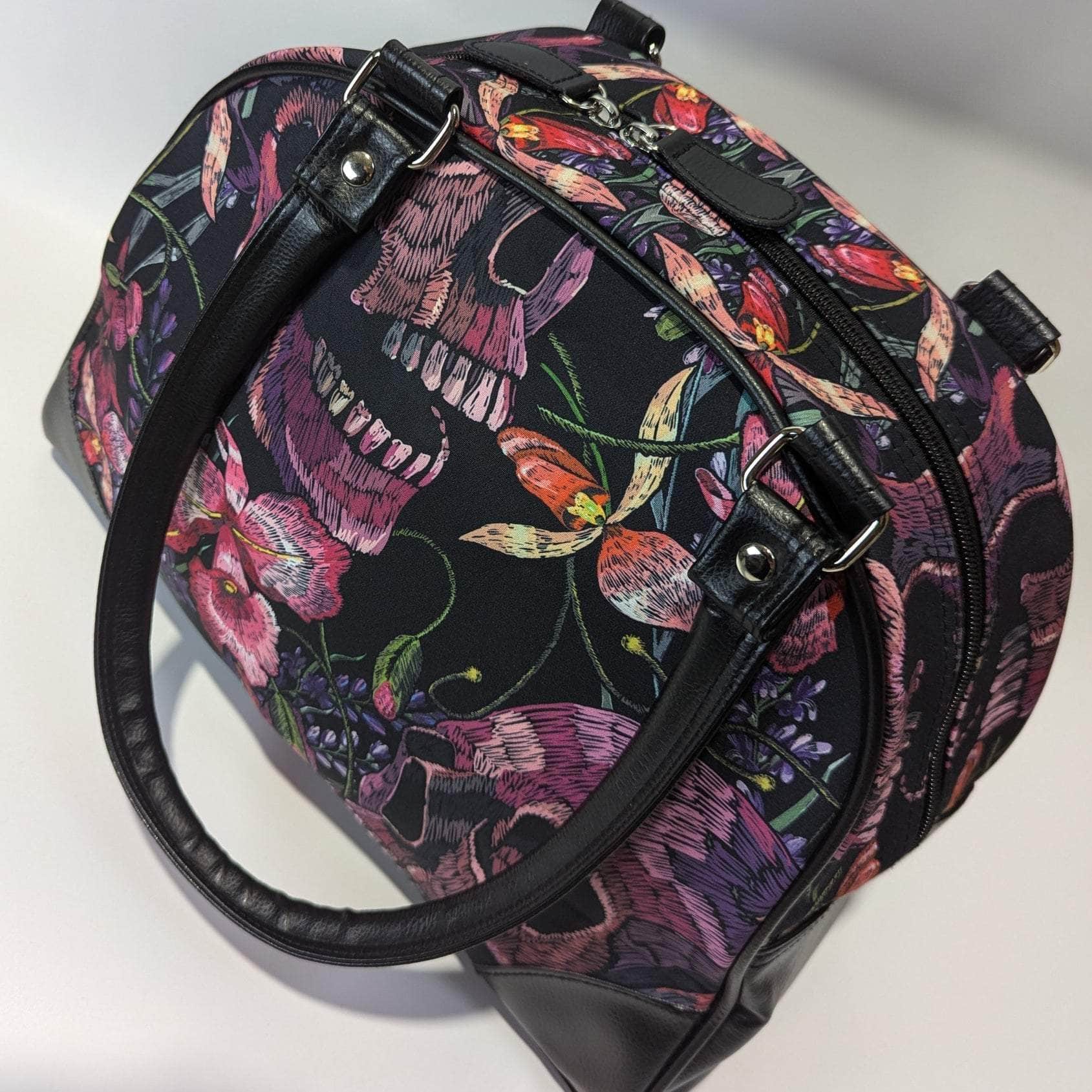 The Original Underground Purse Skulls and Flowers Purse Skulls and Flowers Purse