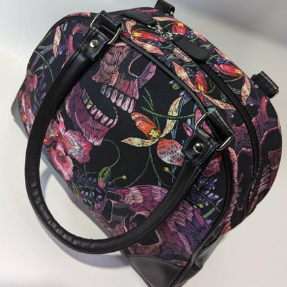 The Original Underground Purse Skulls and Flowers Purse Skulls and Flowers Purse