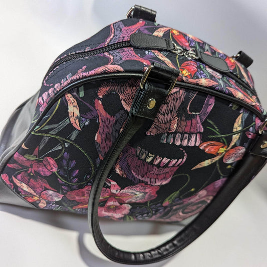 The Original Underground Purse Skulls and Flowers Purse Skulls and Flowers Purse
