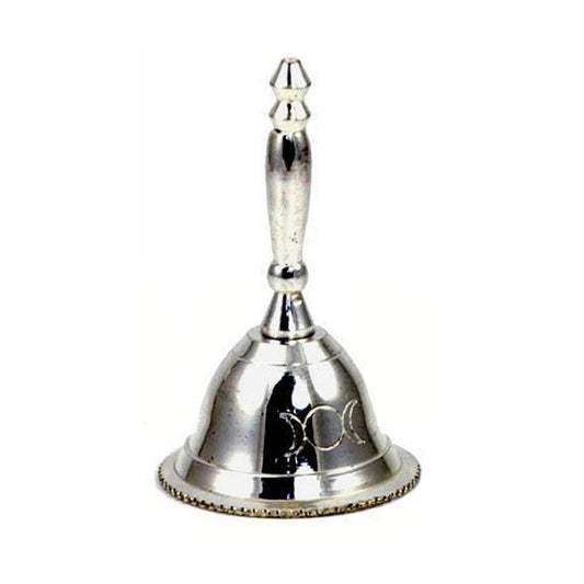 The Witches Sage LLC Altar Bell Altar Bell - Triple Moon 2 3/4" Altar Bell - Triple Moon 2 3/4"