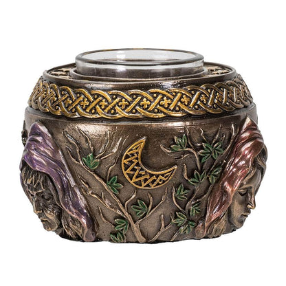 The Witches Sage LLC Candle Holder Maiden Mother Crone Candle Holder Maiden Mother Crone Candle Holder