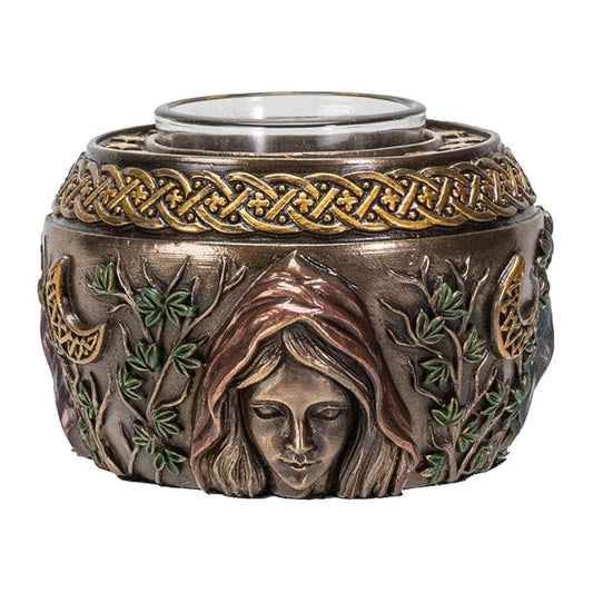 The Witches Sage LLC Candle Holder Maiden Mother Crone Candle Holder Maiden Mother Crone Candle Holder