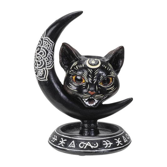 The Witches Sage LLC Incense Burner Black Cat Backflow Incense Burner Black Cat Backflow Incense Burner