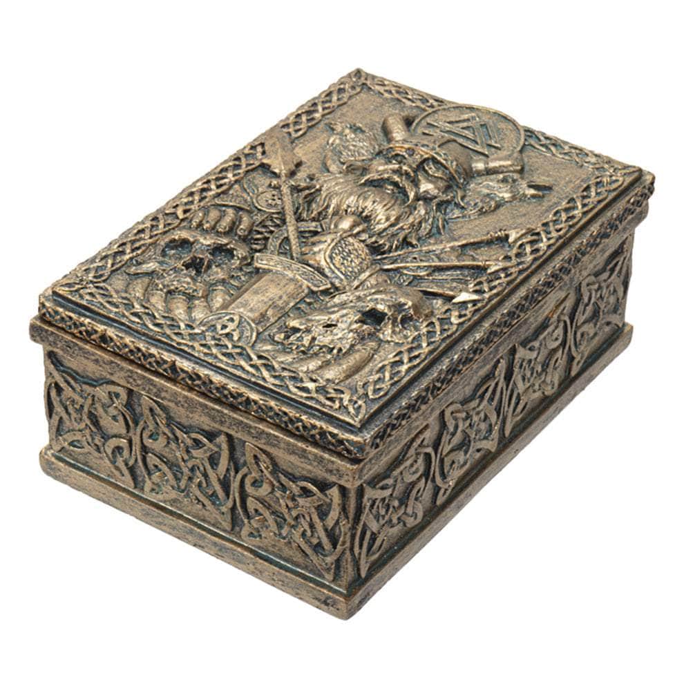 The Witches Sage LLC Tarot Box Odin Trinket Box Odin Trinket Box