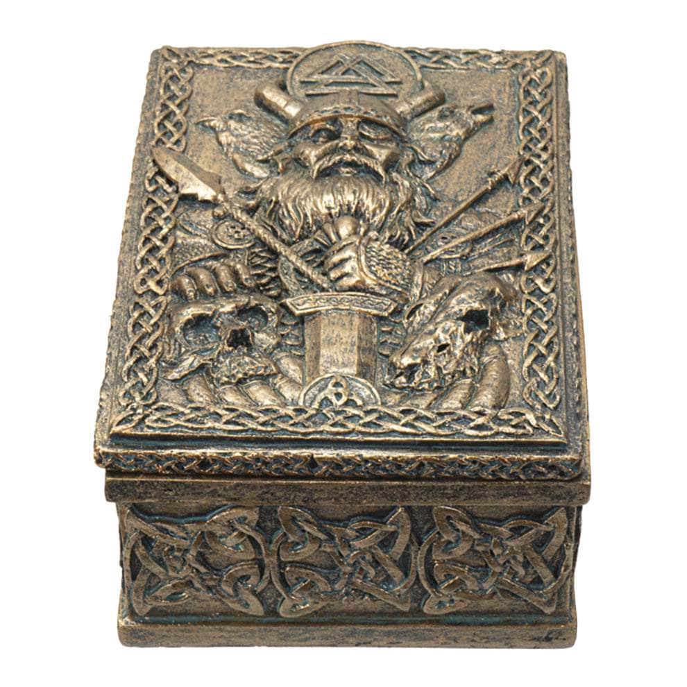 The Witches Sage LLC Tarot Box Odin Trinket Box Odin Trinket Box
