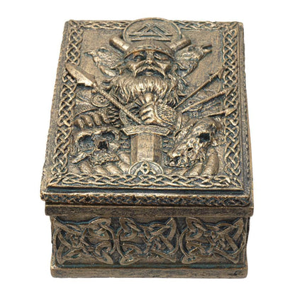 The Witches Sage LLC Tarot Box Odin Trinket Box Odin Trinket Box