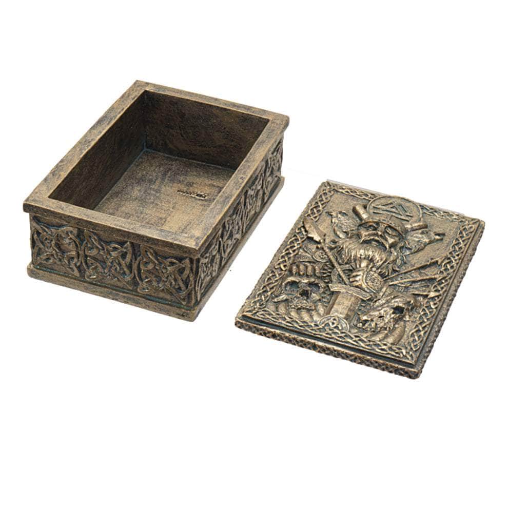 The Witches Sage LLC Tarot Box Odin Trinket Box Odin Trinket Box