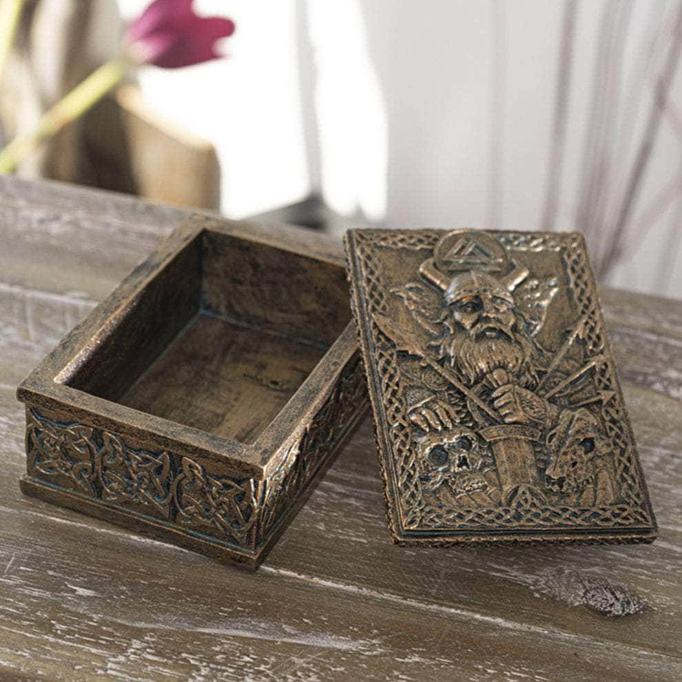 The Witches Sage LLC Tarot Box Odin Trinket Box Odin Trinket Box