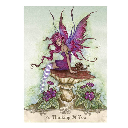 The Witches Sage LLC Tarot Cards Fairy Wisdom Oracle Deck and Book Set Fairy Wisdom Oracle Deck and Book Set