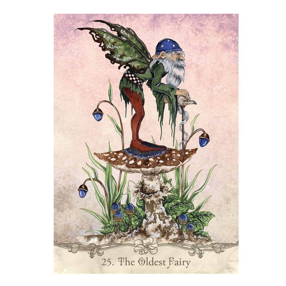 The Witches Sage LLC Tarot Cards Fairy Wisdom Oracle Deck and Book Set Fairy Wisdom Oracle Deck and Book Set