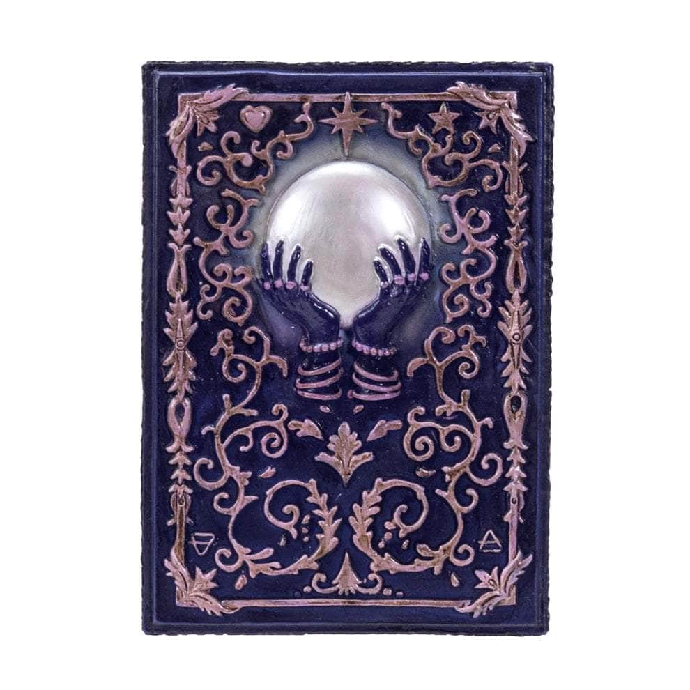 The Witches Sage LLC Wood Box Crystal Ball Tarot Box Crystal Ball Tarot Box