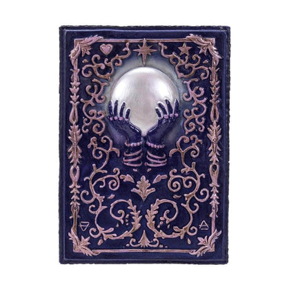 The Witches Sage LLC Wood Box Crystal Ball Tarot Box Crystal Ball Tarot Box