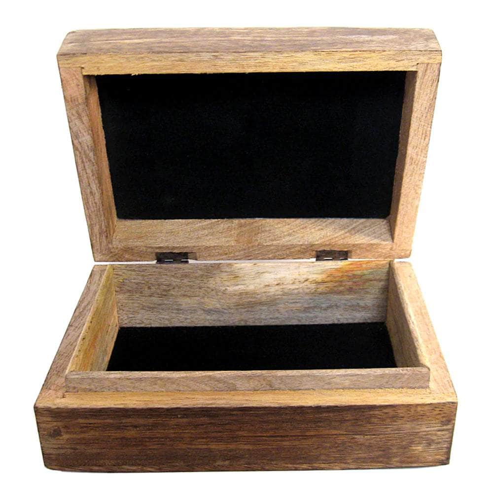 The Witches Sage LLC Wood Box Mango Wood Box - Goddess 7" x 5" Mango Wood Box - Goddess 7" x 5"