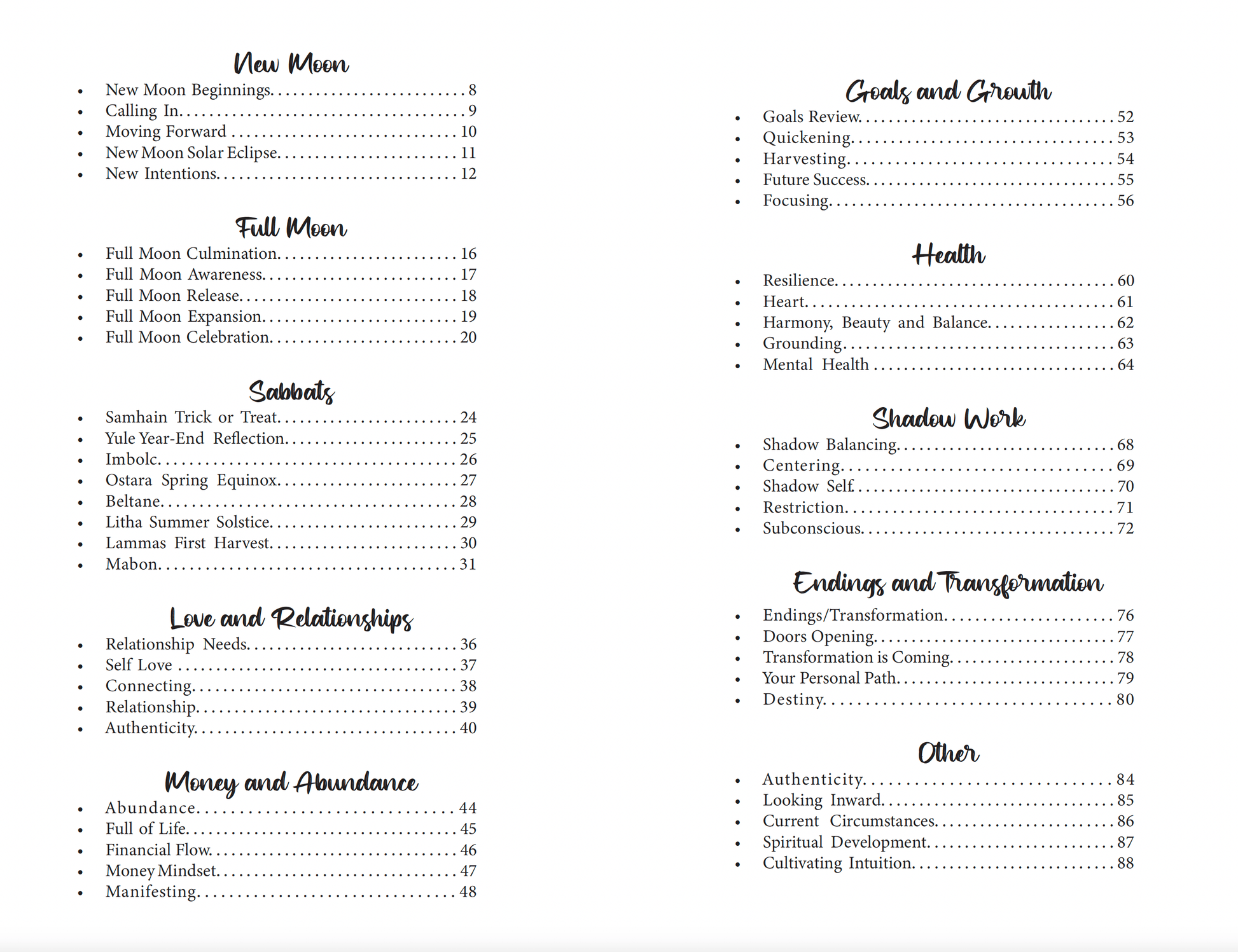 Writual Planner Book Tarot Spreads for All Occasions Tarot Spreads for All Occasions