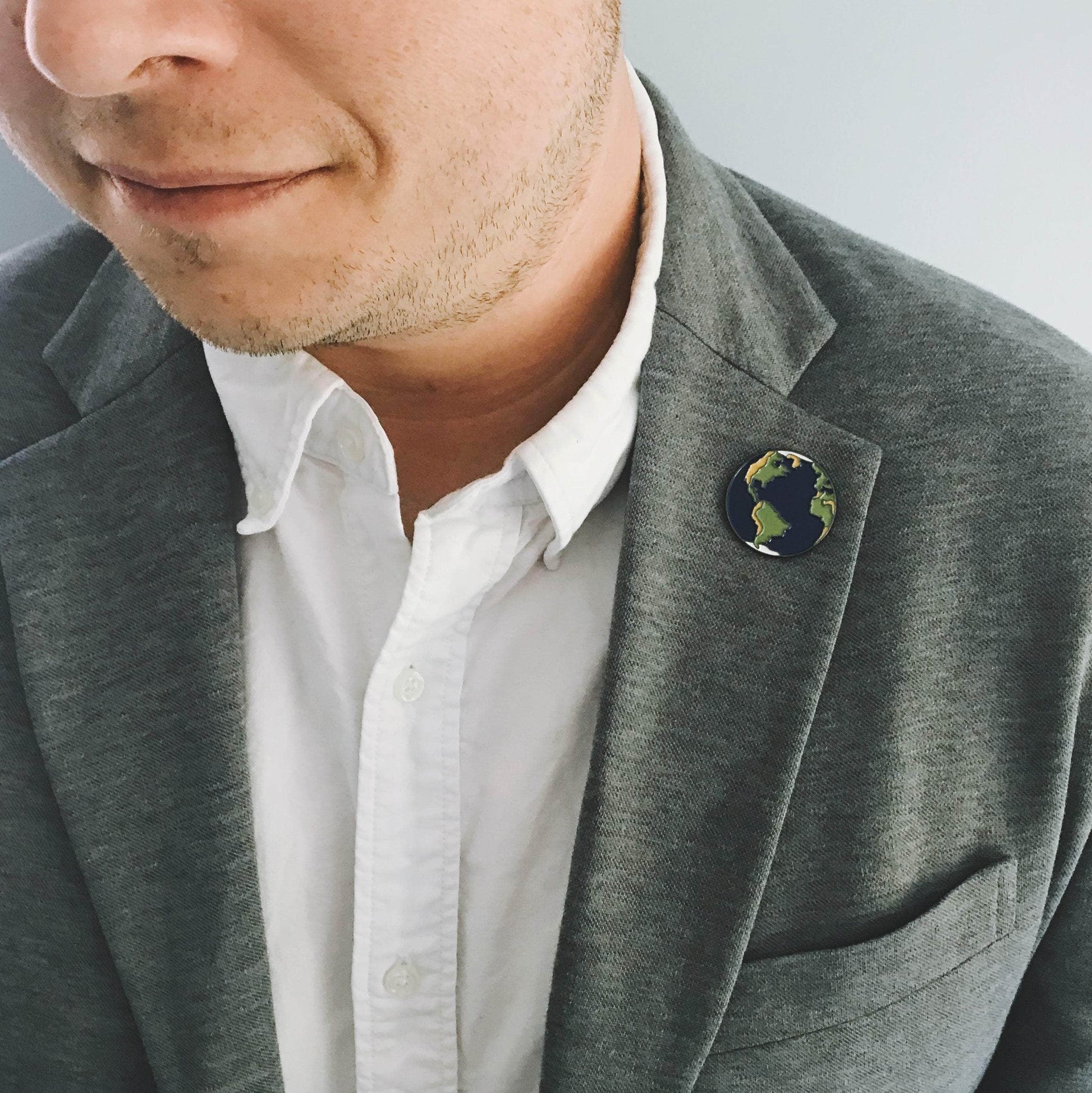 Yugen Handmade Enamel Pin Earth Enamel Pin Earth Enamel Pin