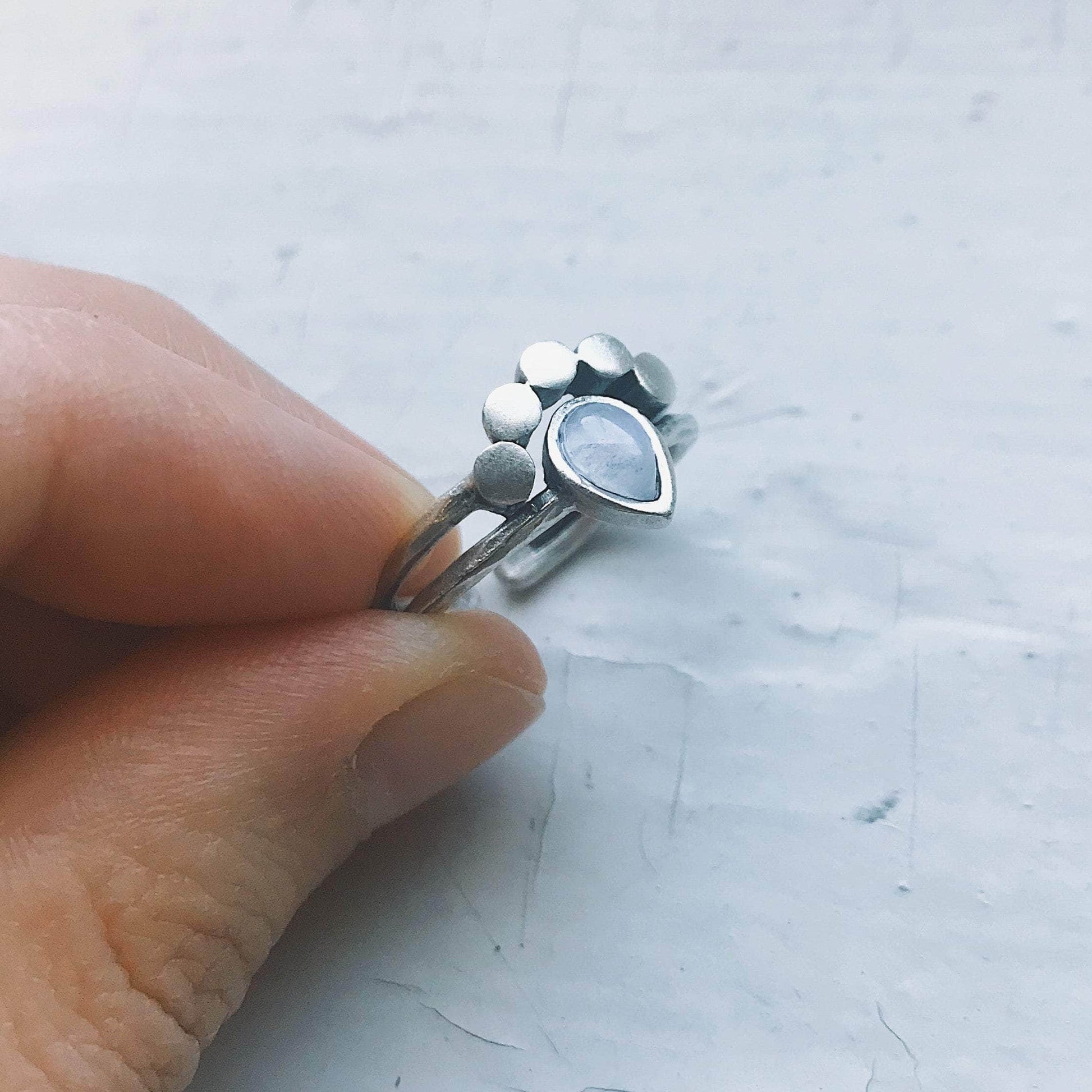 Yugen Handmade Ring Moondrop Moonstone Ring Moondrop Moonstone Ring